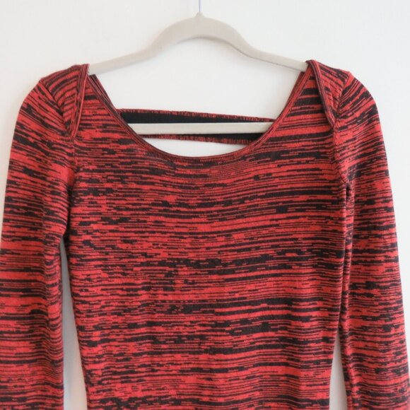 REBECCA MINKOFF Silk Cashmere Open Back Essef Sweater Dress Burnt Orange Size S - Picture 4 of 15